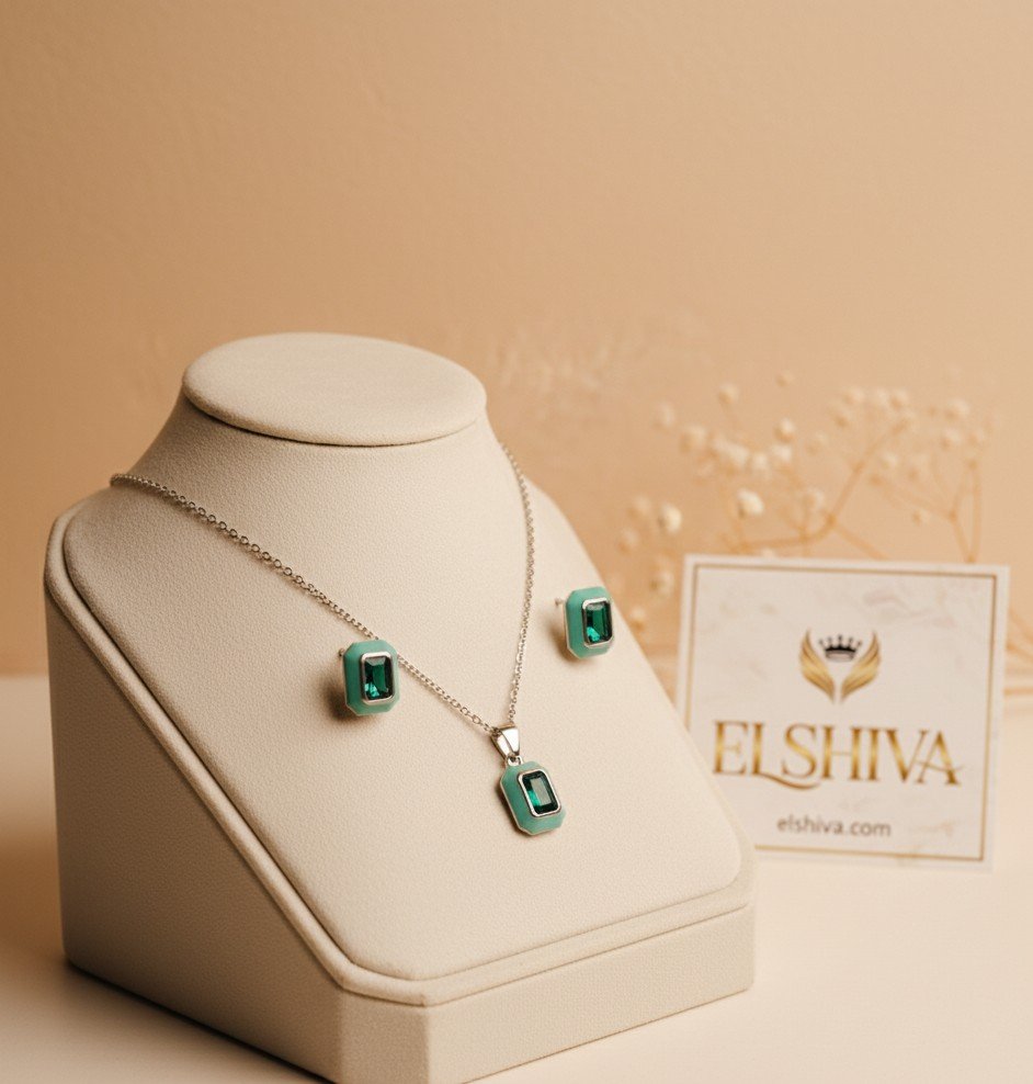 The Green Enamel Serenity Set: Timeless Style, Perfect Design 