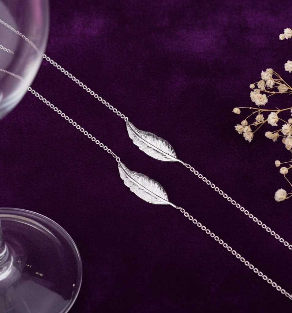 Boho Feather Charm Anklet