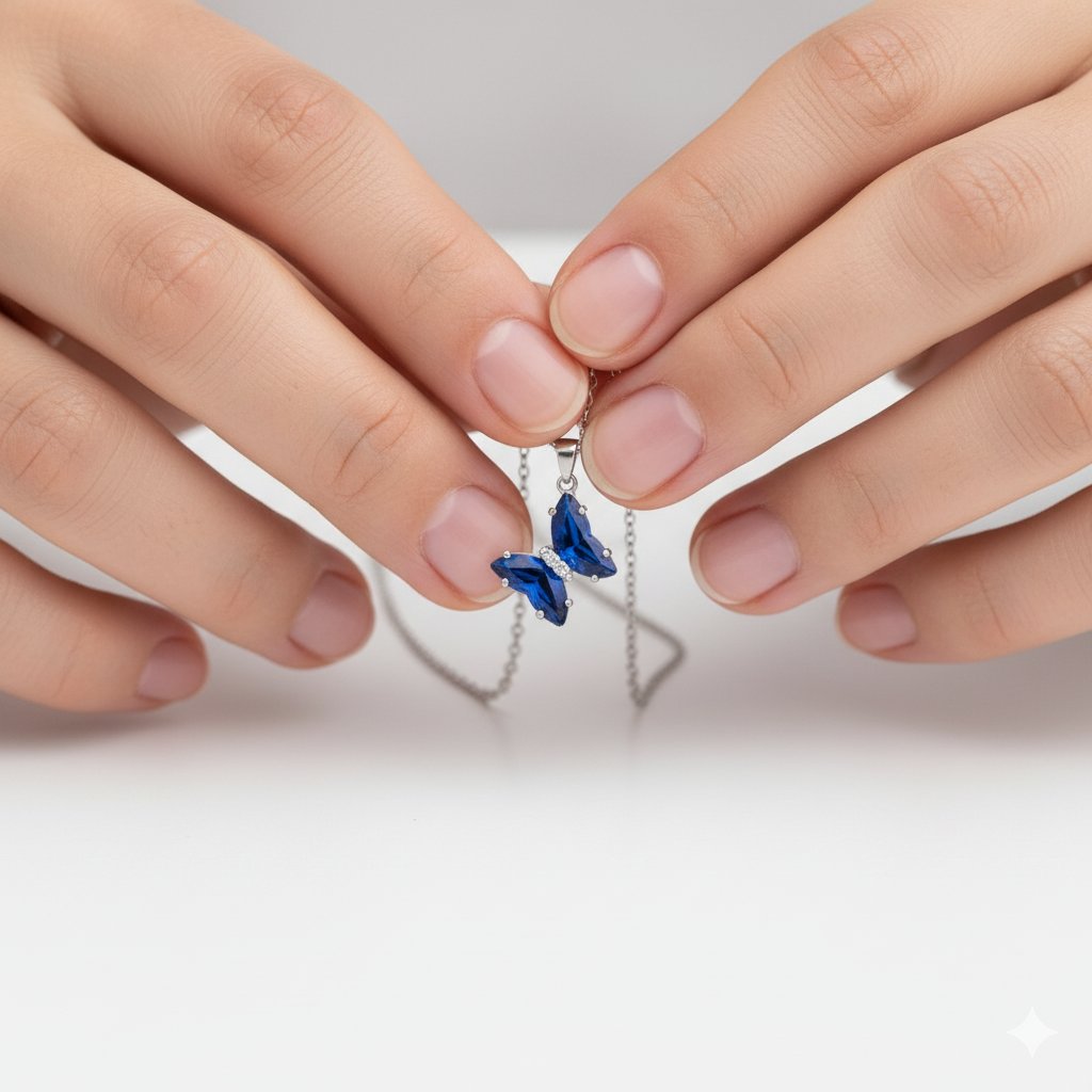 🦋 Enchanting Blue Monarch Butterfly Pendant 🦋