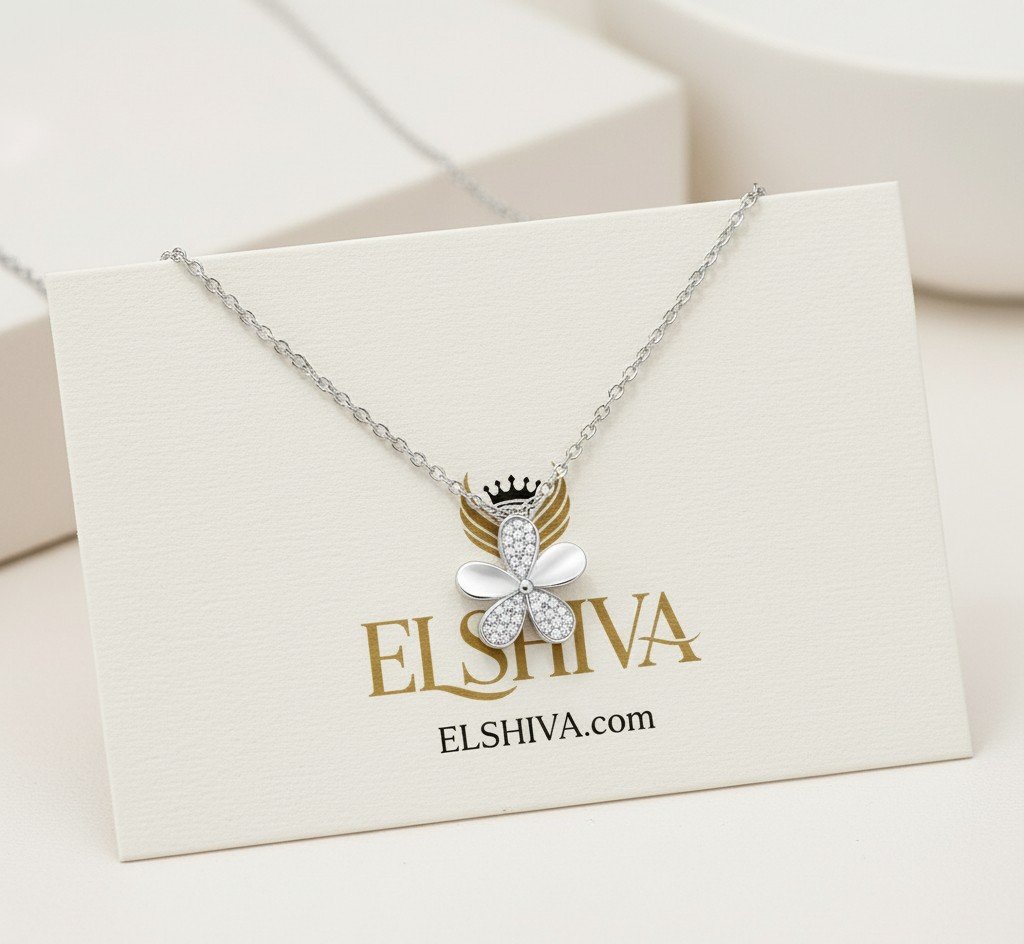 Daisy Charm Necklace | Sparkling CZ Flower Pendant