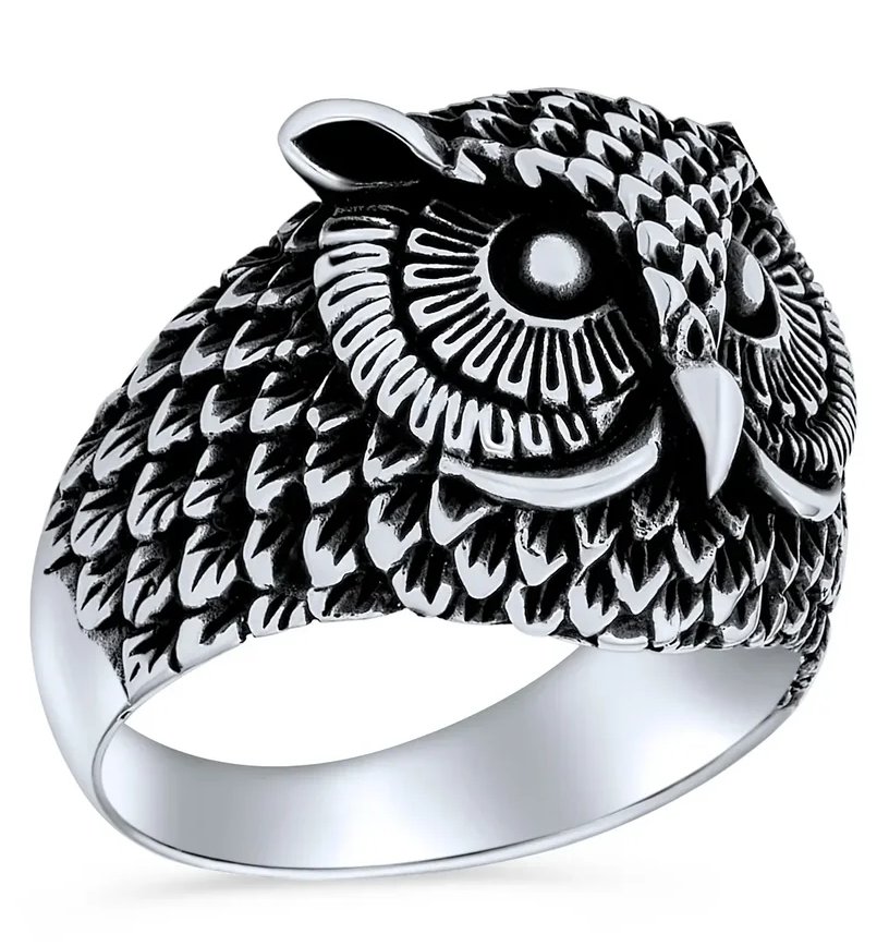🦉 The Sovereign Owl Ring: Rule the Night 🌙