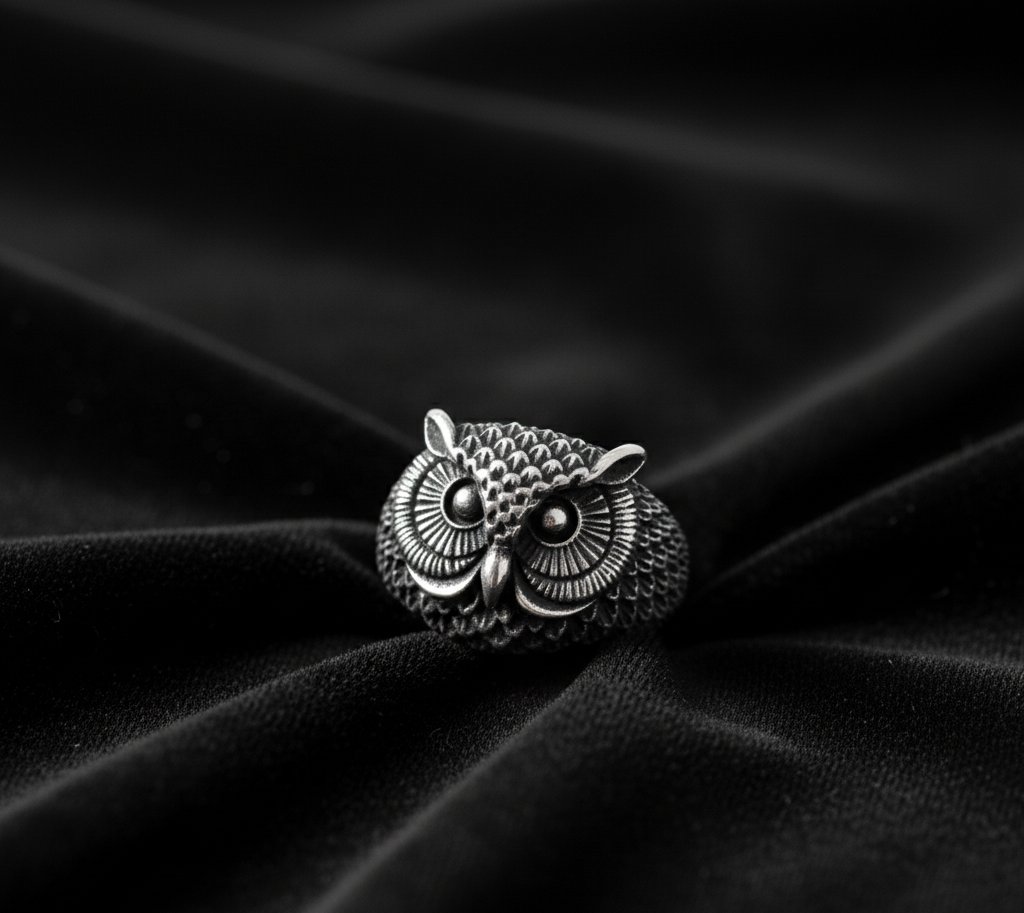 🦉 The Sovereign Owl Ring: Rule the Night 🌙