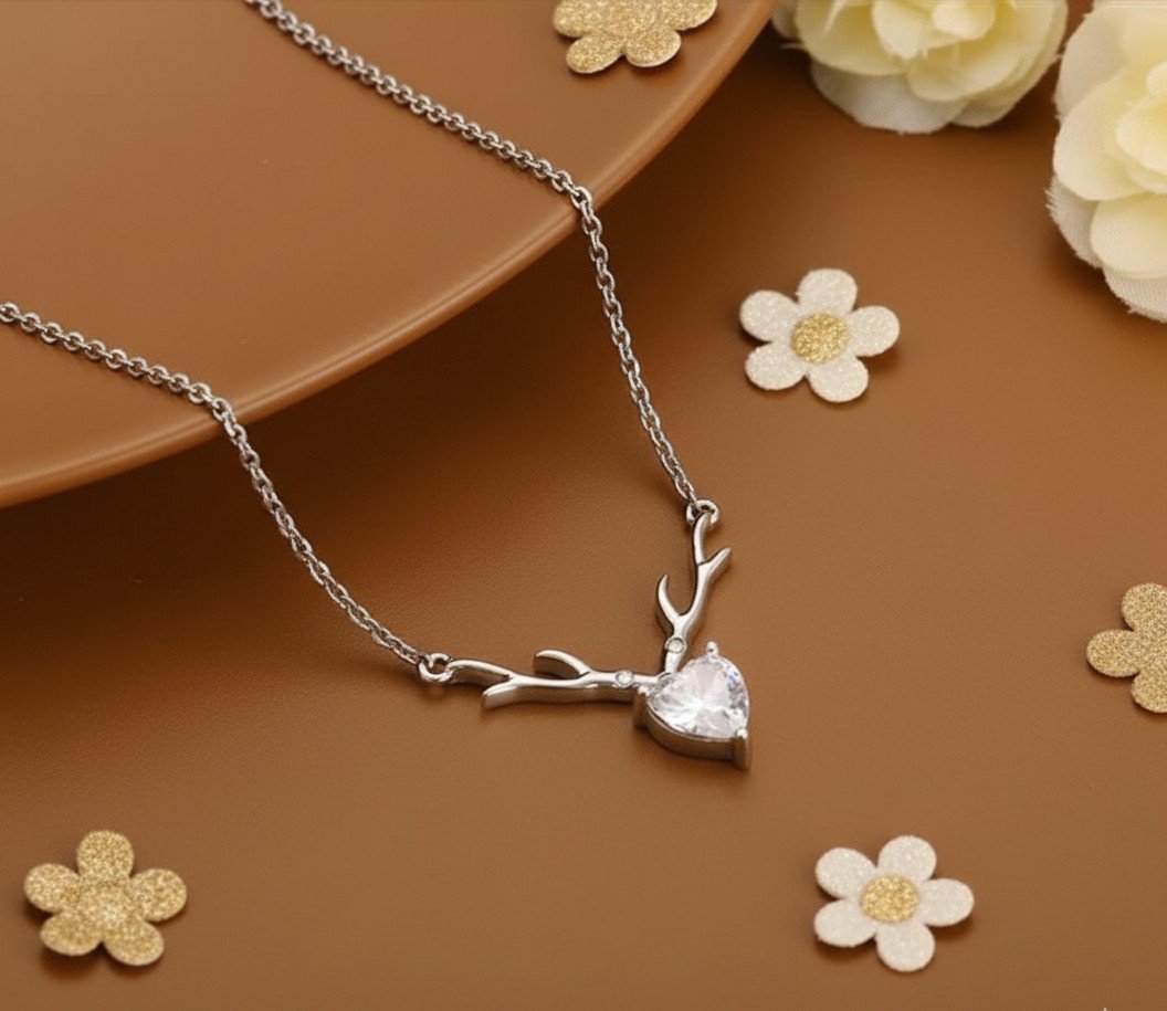 🦌 ​"My Deer Love" Antler Pendant Necklace 🦌