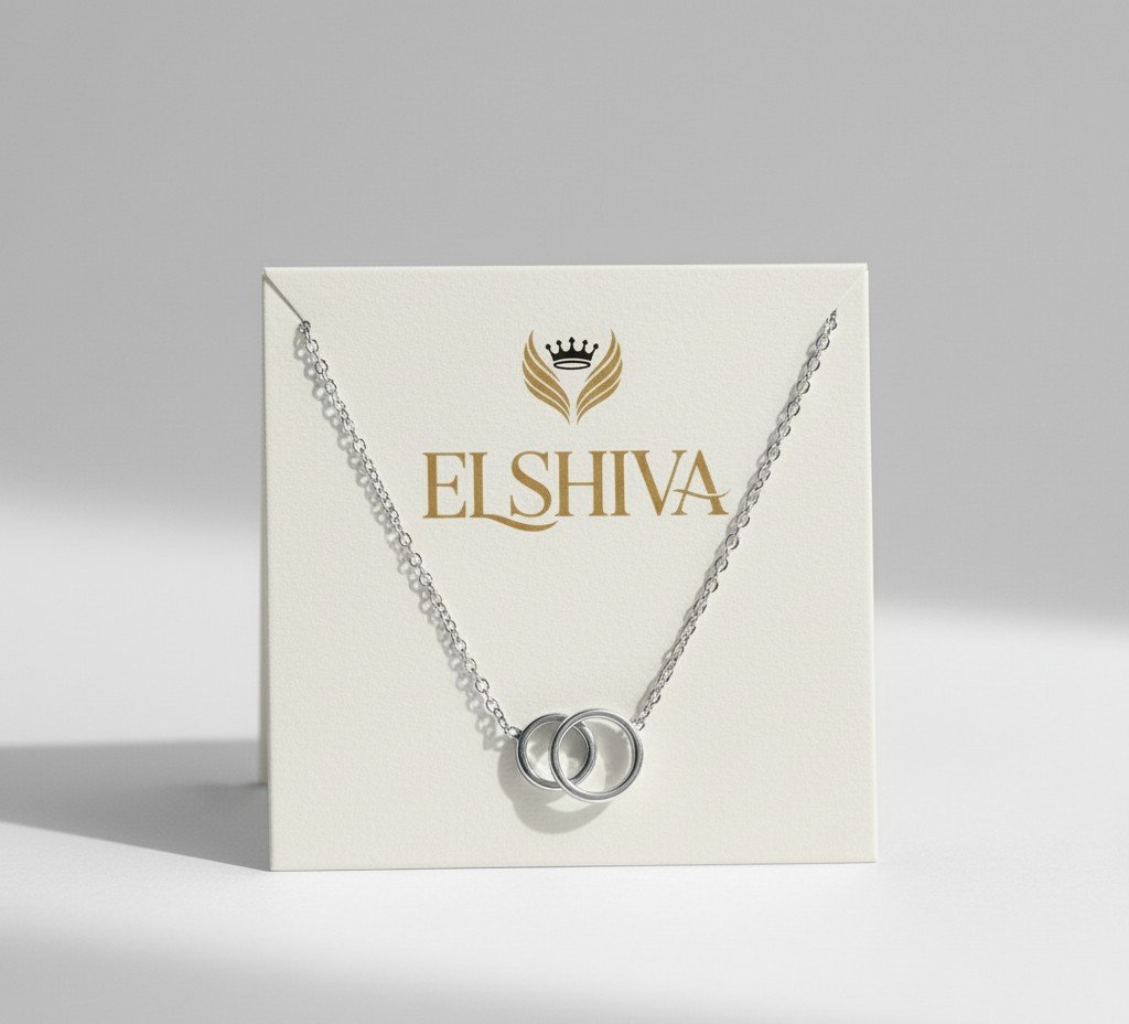 Forever Linked Double Circle Necklace 