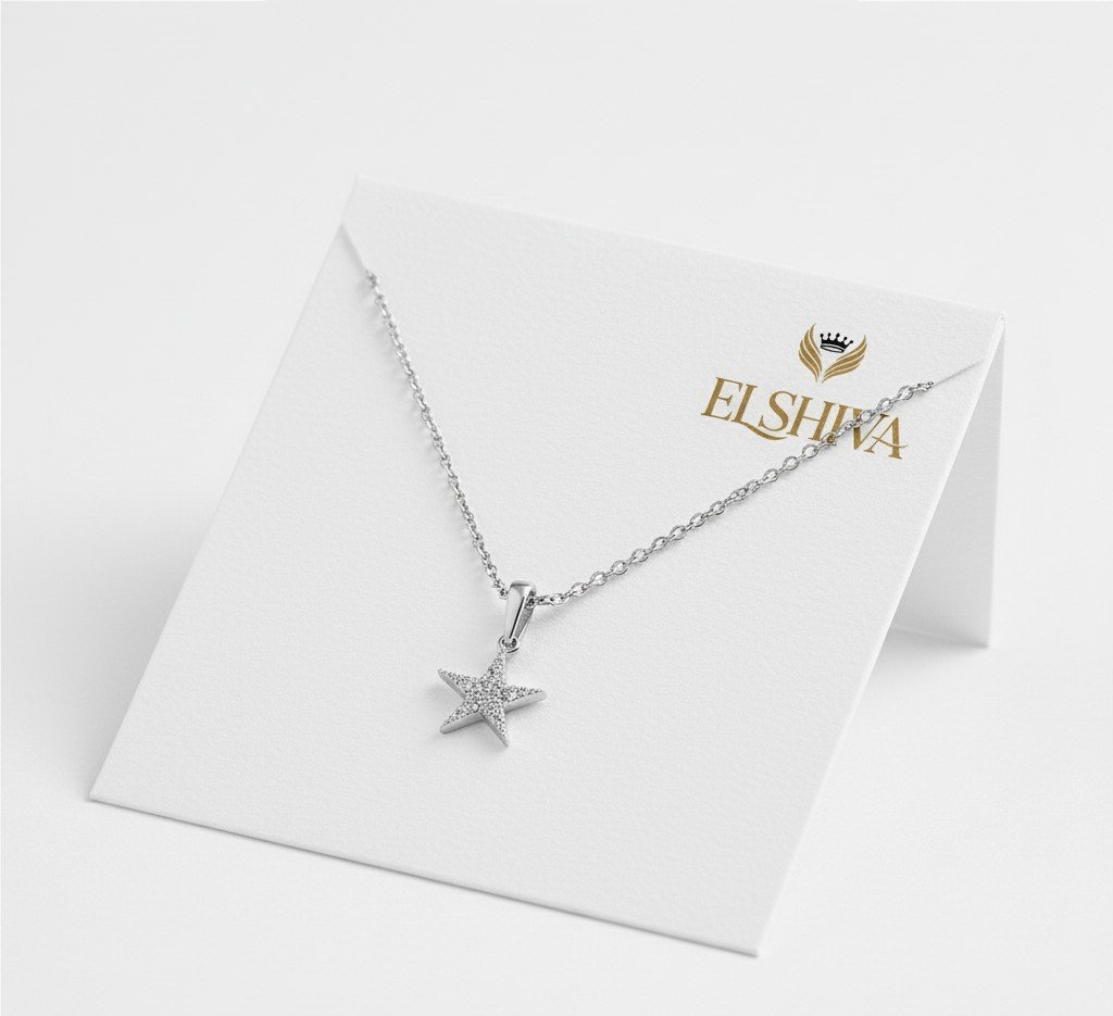 Dazzling Pave Star Pendant Necklace