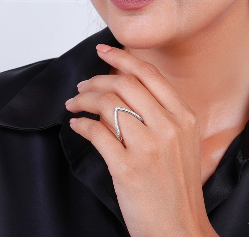 Geometric Open Crossover Statement Ring ​