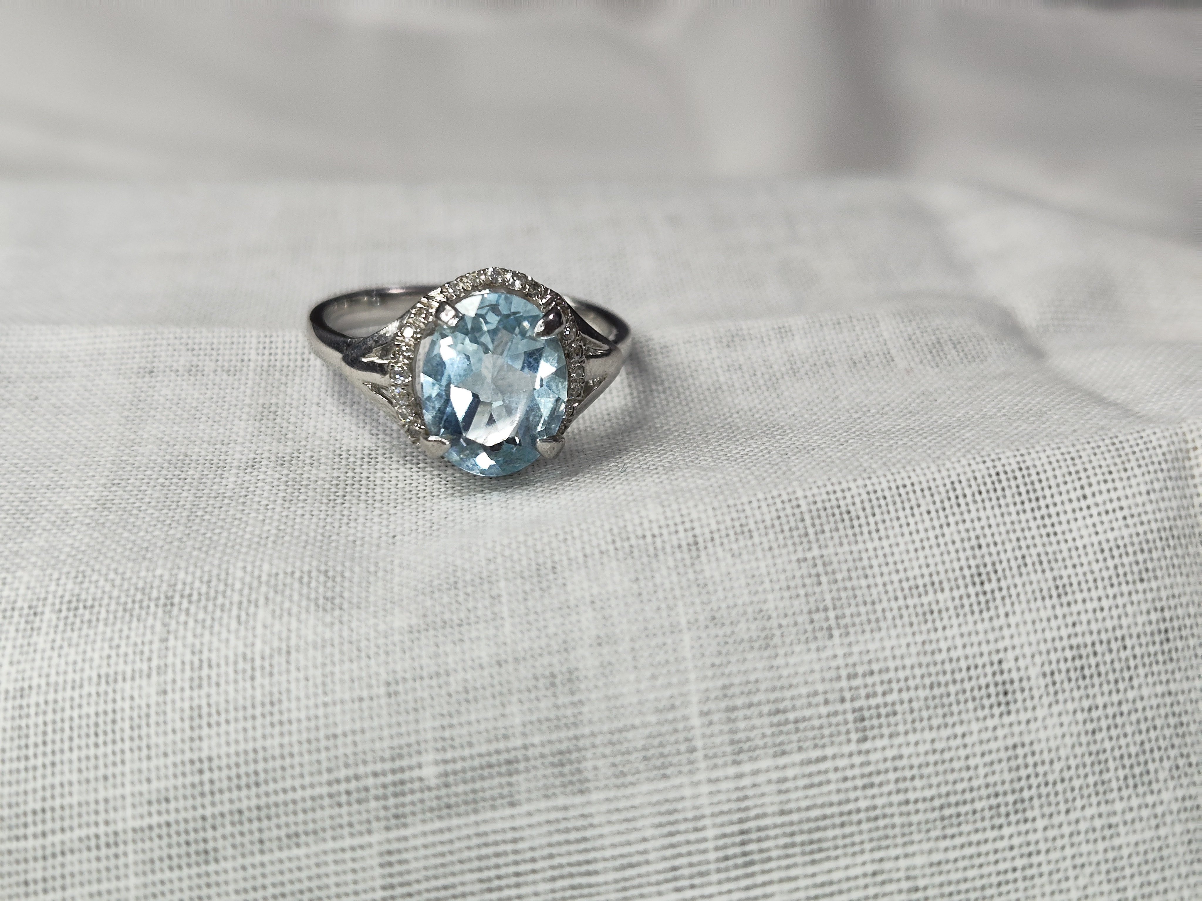 Certified Blue Topaz Silver Ring – 92.5 Sterling Silver | Elegant Handmade Gemstone Jewelry