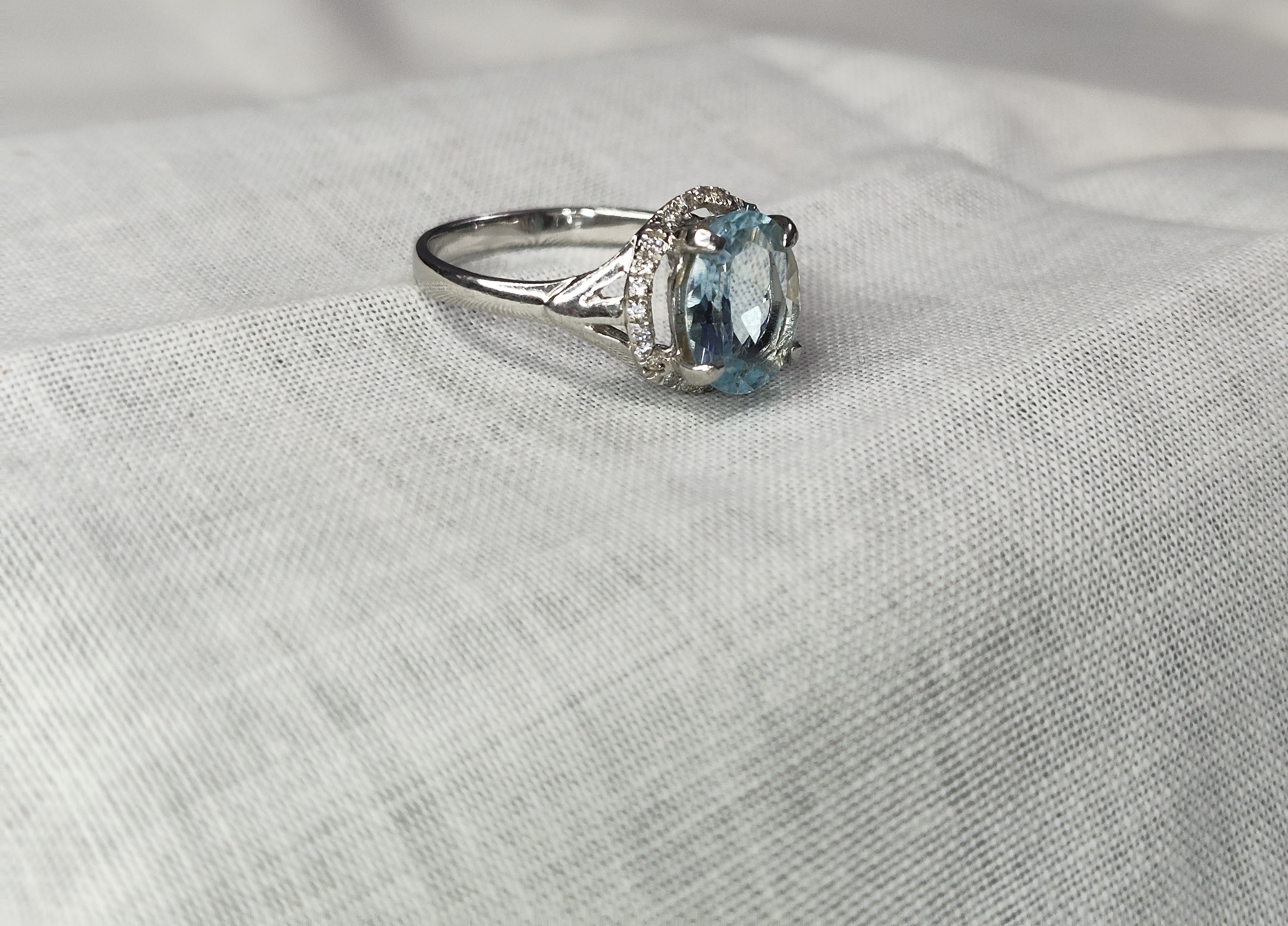 Certified Blue Topaz Silver Ring – 92.5 Sterling Silver | Elegant Handmade Gemstone Jewelry