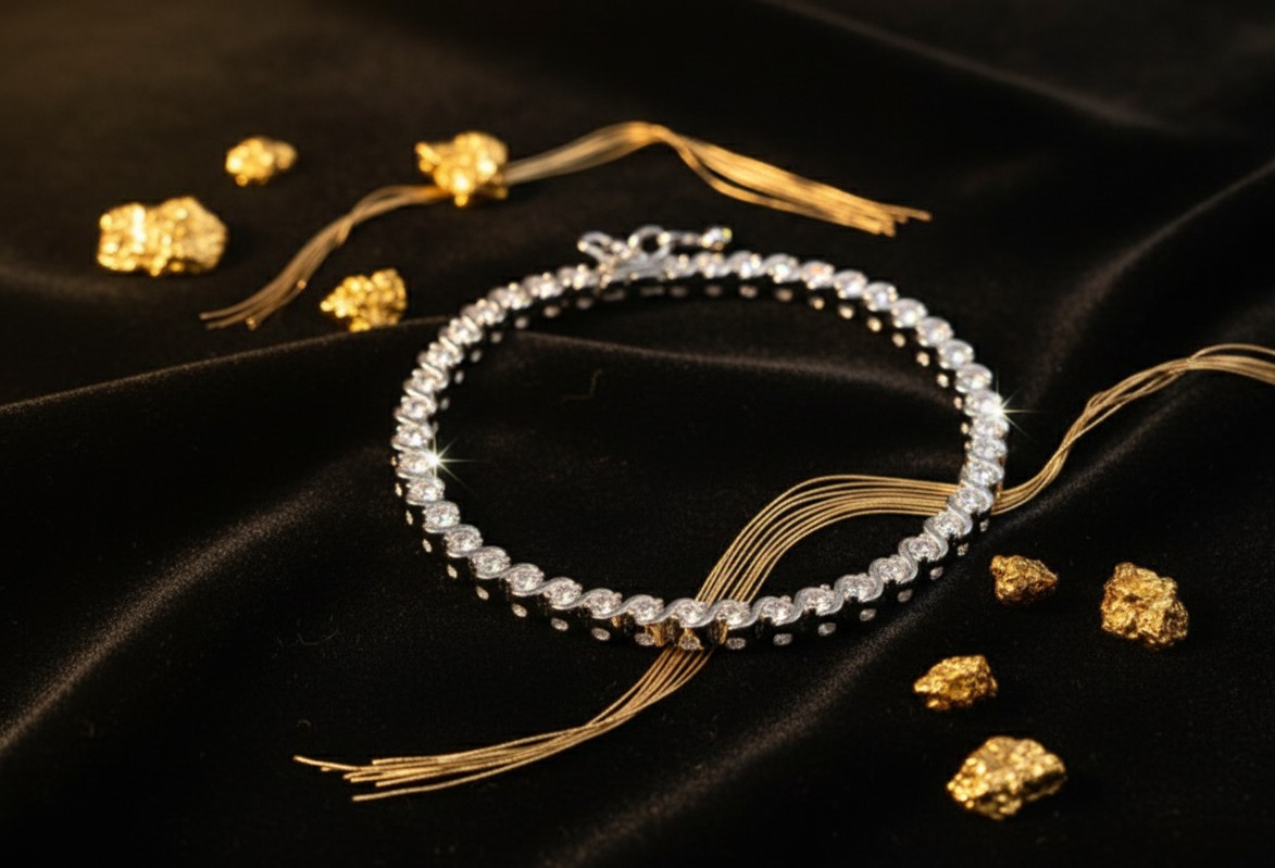 Sterling Silver Cubic Zirconia Tennis Bracelet: Handmade Elegant Jewelry| stone CERTIFICATE OF AUTHENTICATION