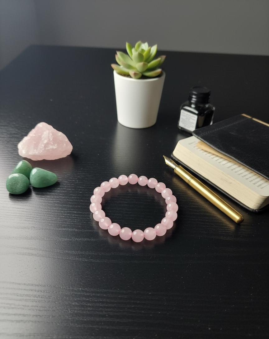 Love Magnet Rose Quartz Bracelet – Attract Love, Heal the Heart & Raise Vibration