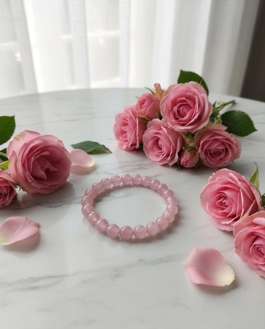 Love Magnet Rose Quartz Bracelet – Attract Love, Heal the Heart & Raise Vibration