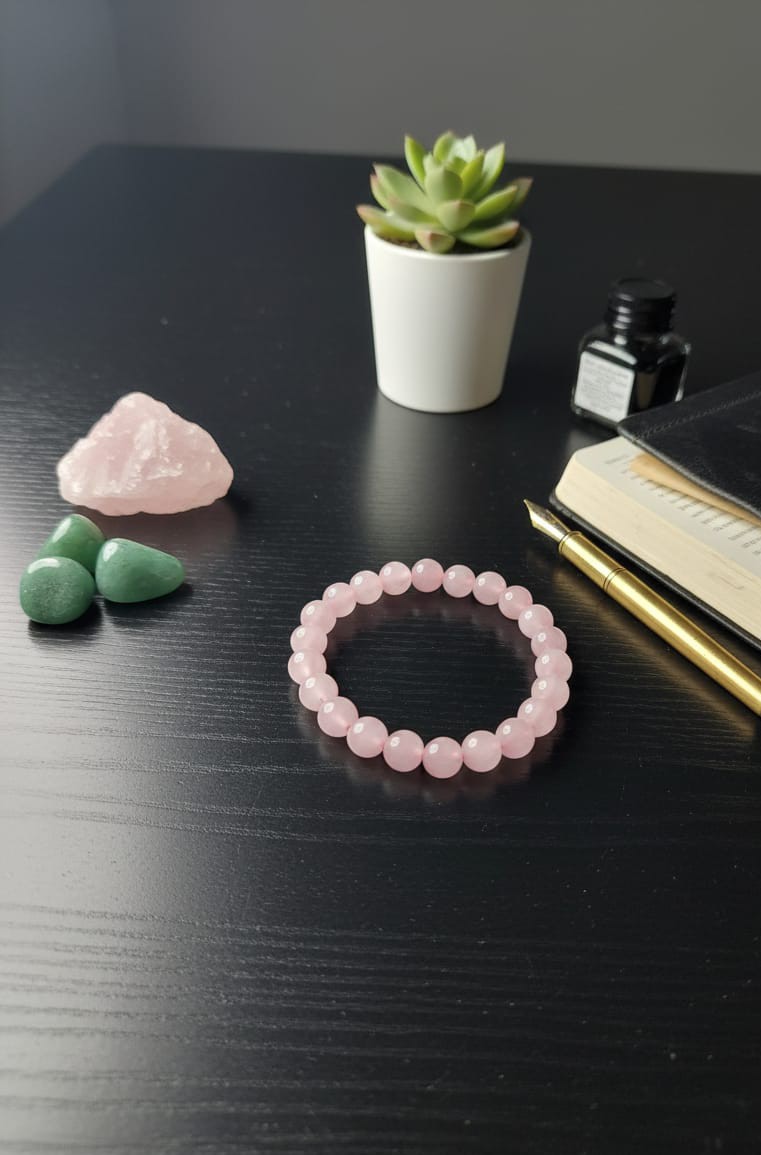 Love Magnet Rose Quartz Bracelet – Attract Love, Heal the Heart & Raise Vibration