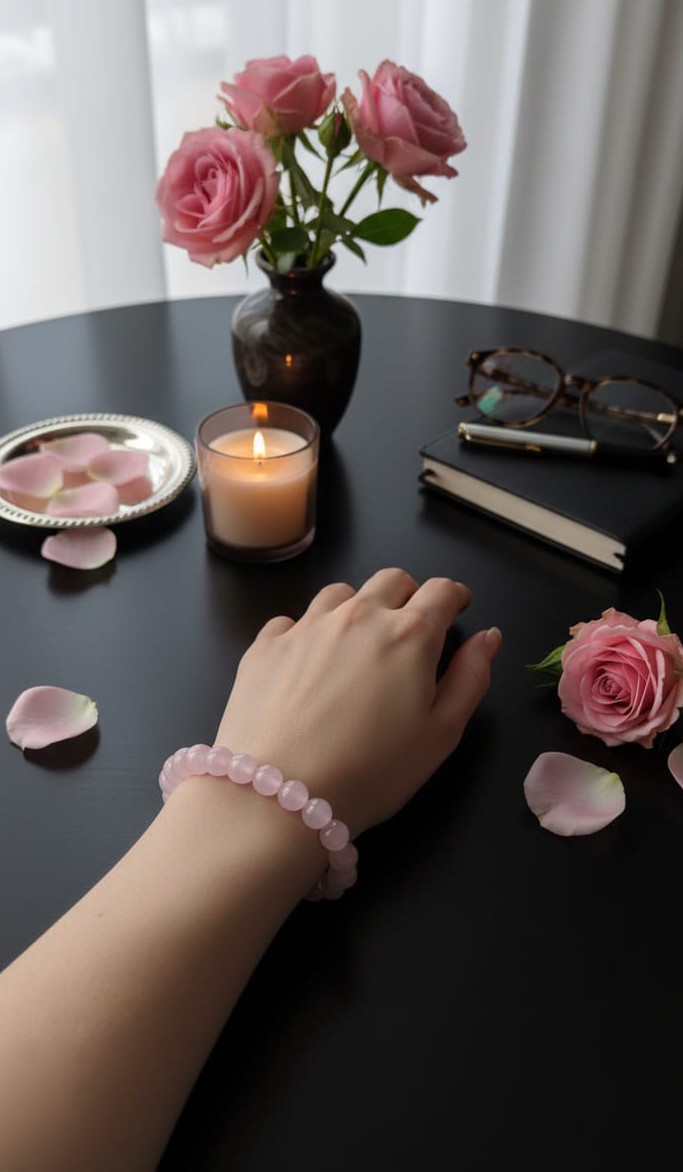 Love Magnet Rose Quartz Bracelet – Attract Love, Heal the Heart & Raise Vibration