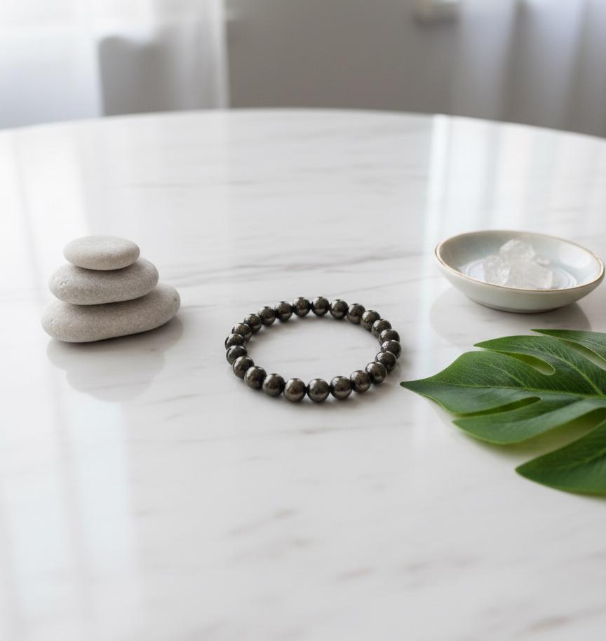 Pyrite Money Magnet Bracelet – Natural Stone of Wealth, Prosperity & Success
