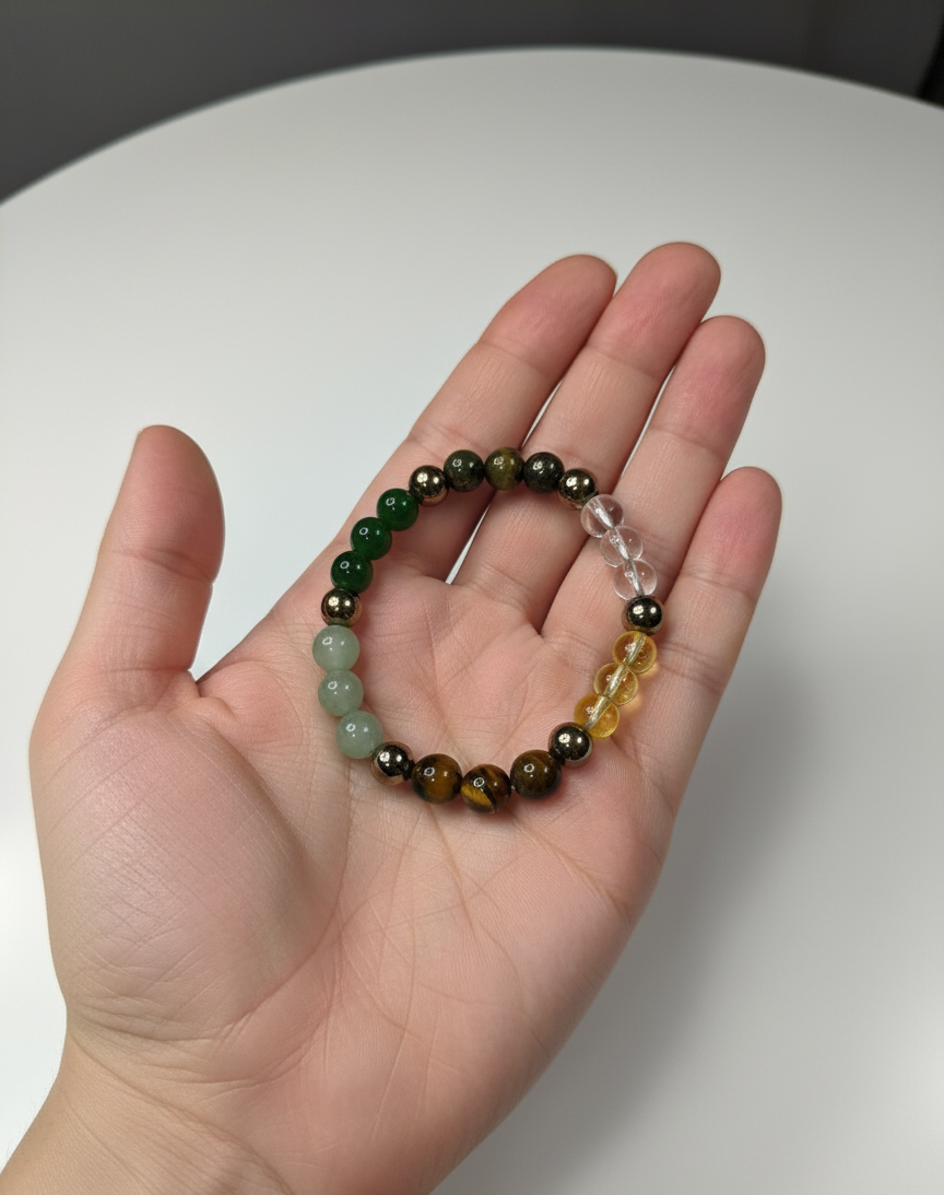 Money Shower Bracelet –Wealth Manifestation - Wealth Attraction Crystals for Abundance,Financial Success,Financial Blessings,Wealth & Luck.